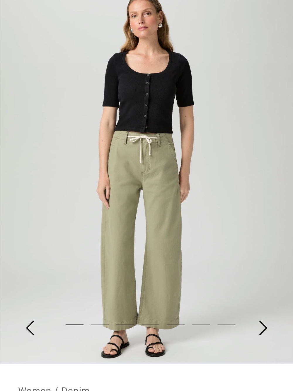 PAIGE Arellia Ankle Barrel Leg Jean with Tie